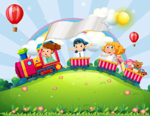 «Волшебный поезд», игровая программа для детских площадок